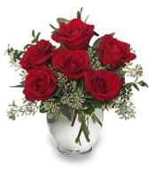 Vazo içerisinde 5 adet kırmızı gül  Muğla çiçek online çiçek siparişi 