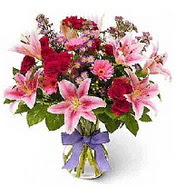 Vazo içerisinde karışık mevsim çiçeği  Muğla çiçek servisi , çiçekçi adresleri 