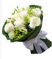 9 adet beyaz gül buketi  Muğla çiçek servisi , çiçekçi adresleri 