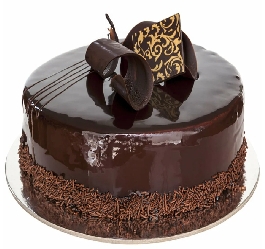 9 ile 12 kişilik klasik sade çikolatalı yaş pasta